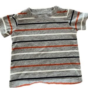 Carter's Gray and Orange Short Sleeve Tee